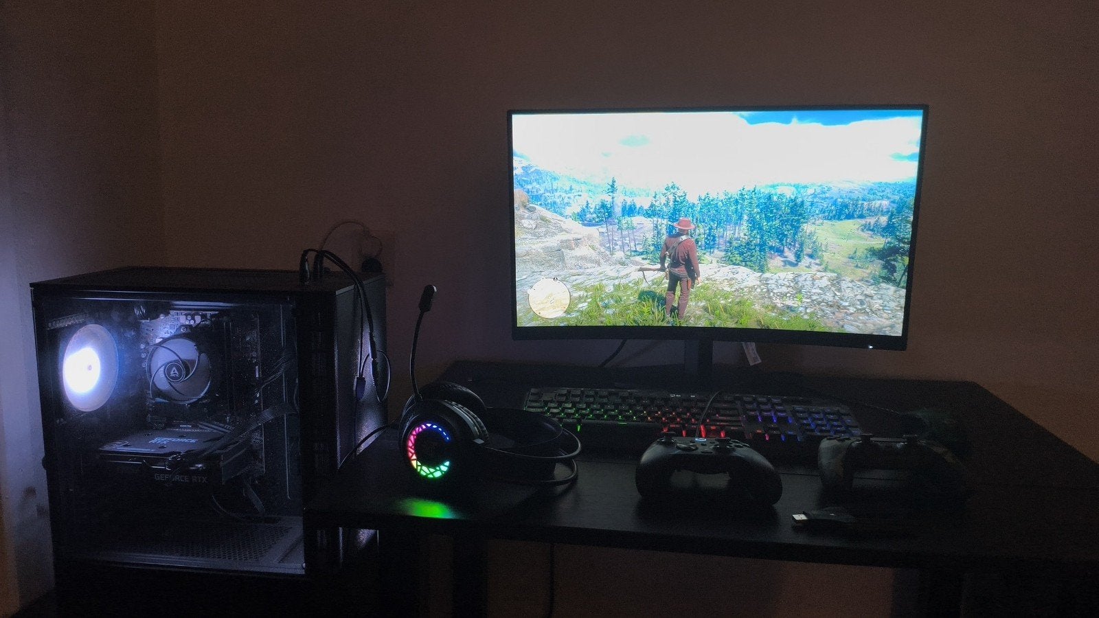 Complete RTX PC Setup | <1 jaar oud, Factuur + garantie!, AMD Ryzen 5, Zo goed als nieuw, Gaming, SSD
