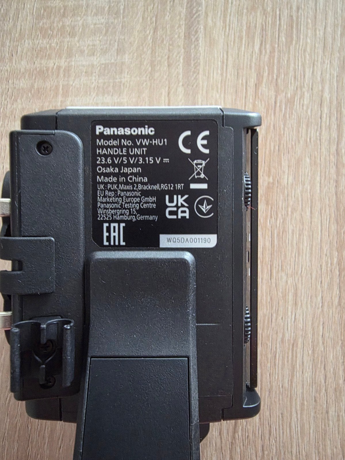 Panasonic VW-HU1 Handle Unit voor videocamera, Panasonic, Overige soorten, Ophalen of Verzenden, 20x of meer