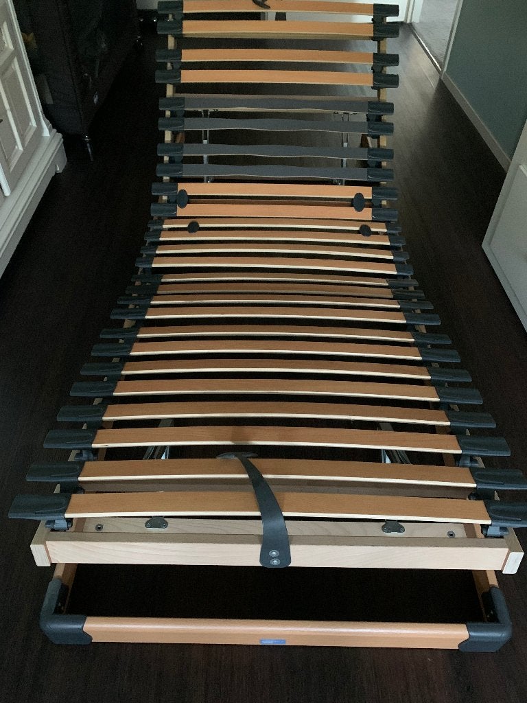 2* lattenbodem voor matras, Ophalen, Eenpersoons, Bruin, 80 cm