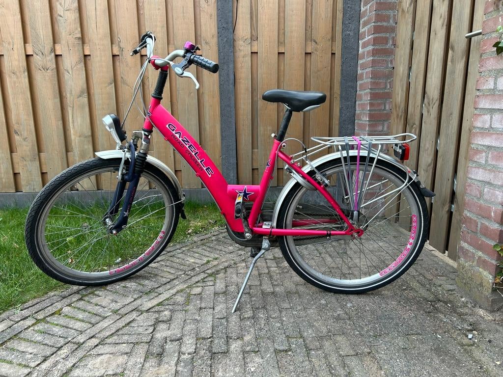 Gazelle meisjesfiets 24 inch met 3 versnellingen, Ophalen, Velgrem, Versnellingen, Gazelle