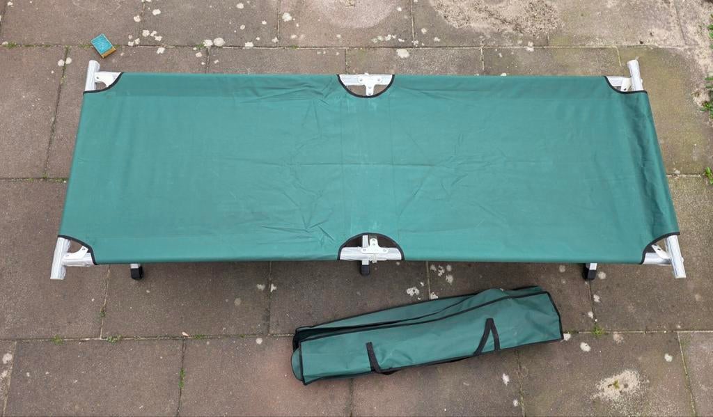 Aluminium Veldbed/Campingbed met draagtas 190x64x42cm, Ophalen, Nieuw