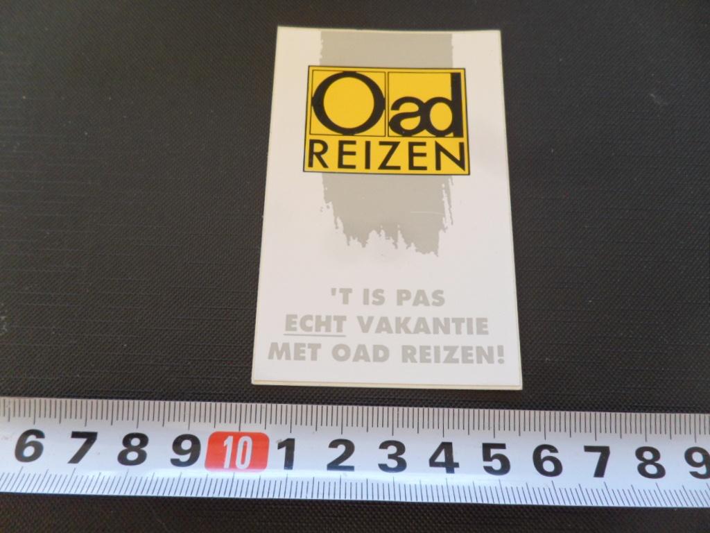 sticker OAD Reizen 't is pas echt vakantie met OAD reizen, Verzamelen, Ophalen, Zo goed als nieuw