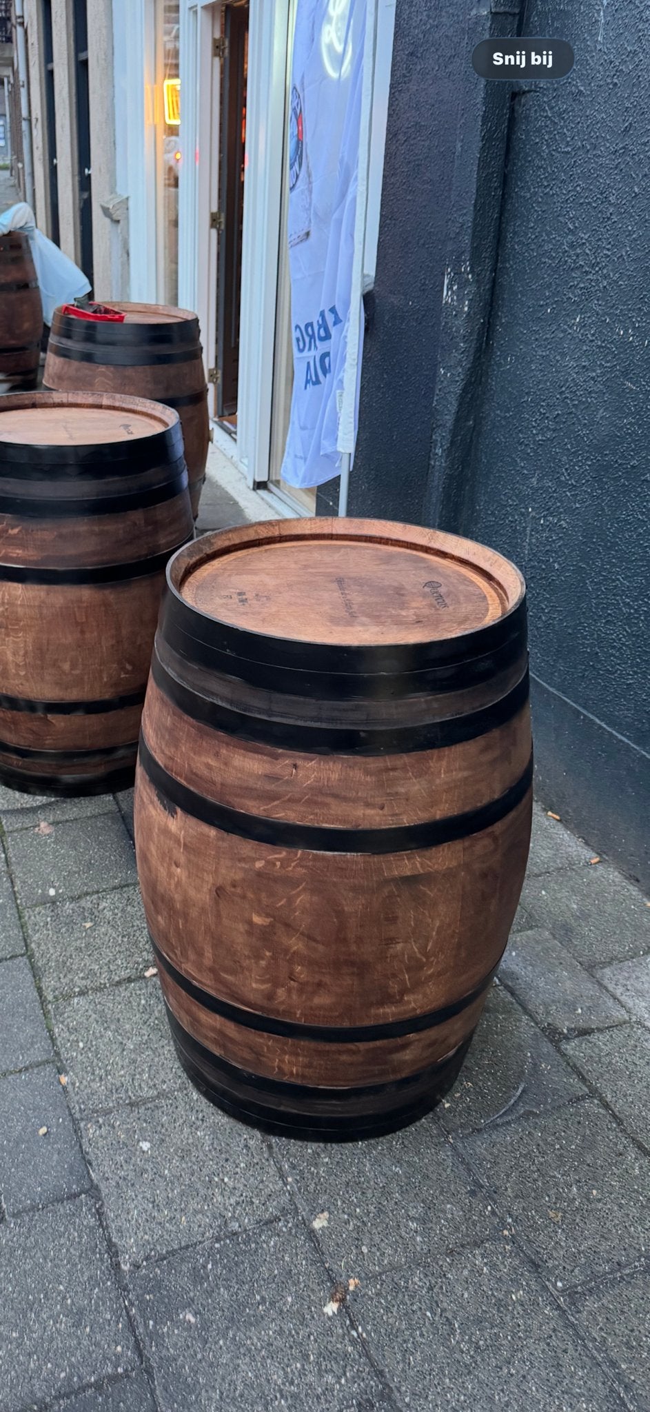 Houten Vaten (5 stuks), Tuin en Terras, Regentonnen, 150 liter of meer, Ophalen, Gebruikt, Hout