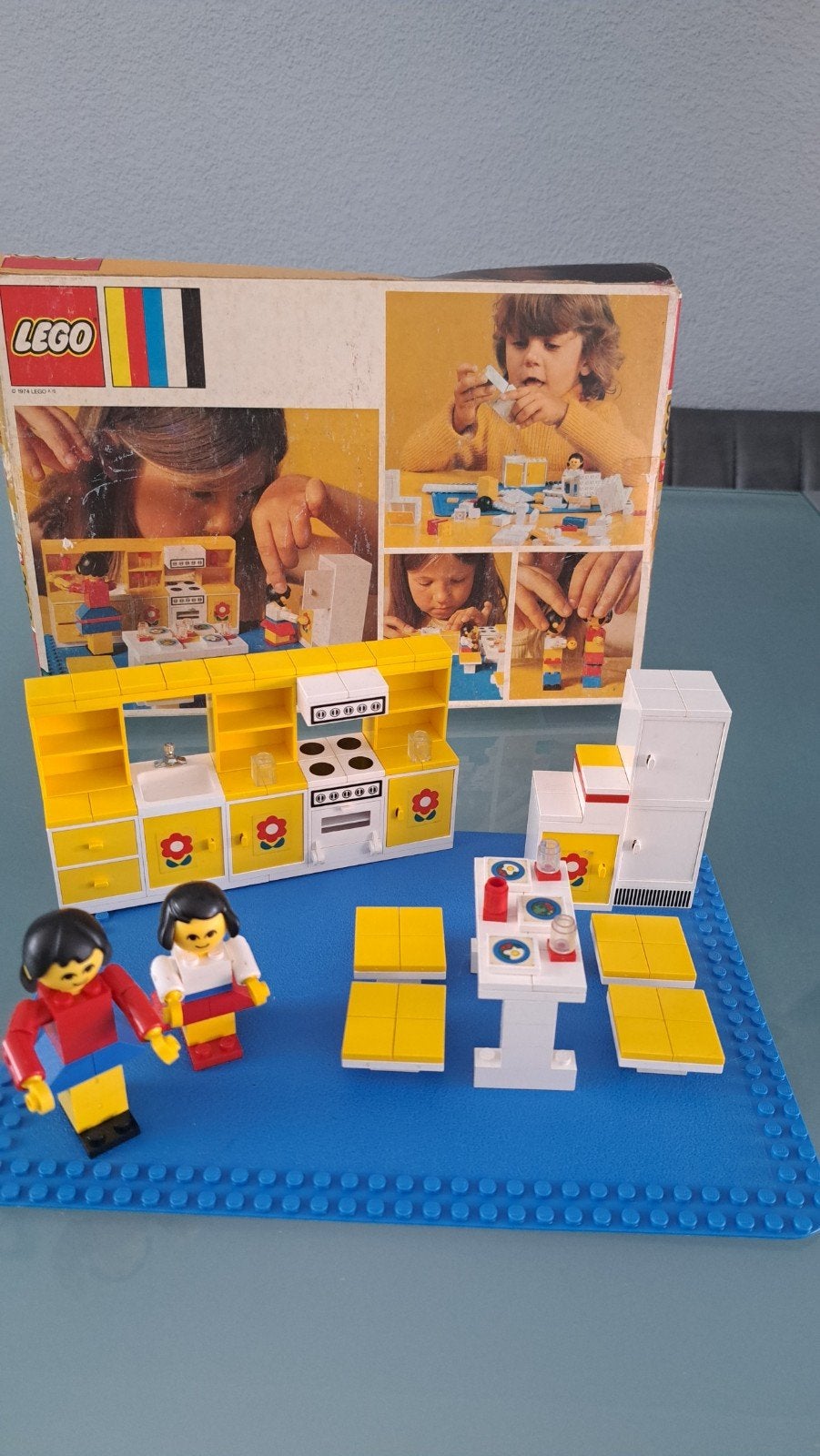 Bieden! LEGO Homemaker 263 Kitchen (1974), orig. doos., Ophalen of Verzenden, Gebruikt