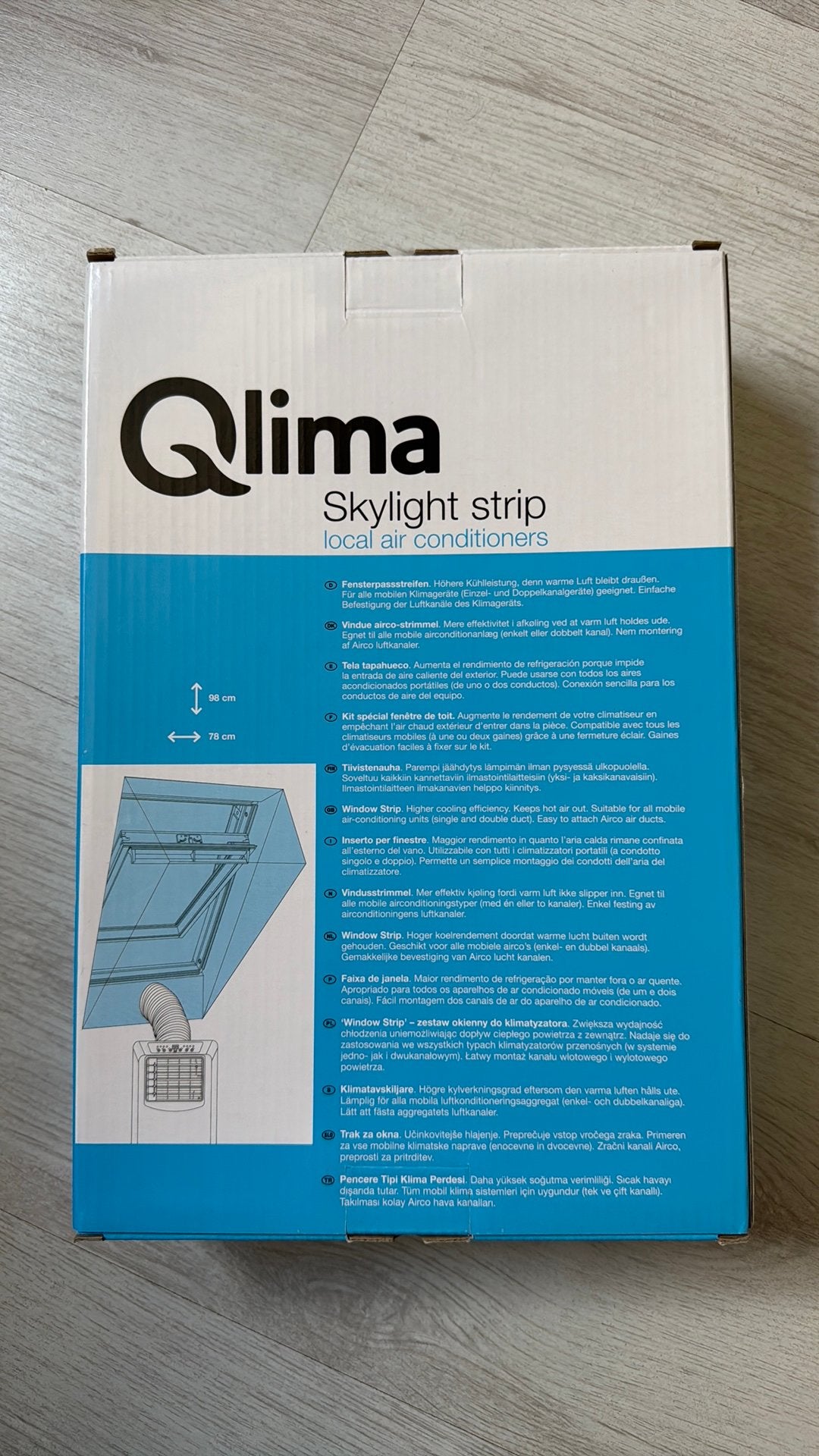 Qlima skylight strip voor dakraam, Ophalen, Zo goed als nieuw, Minder dan 80 cm, Dakraam