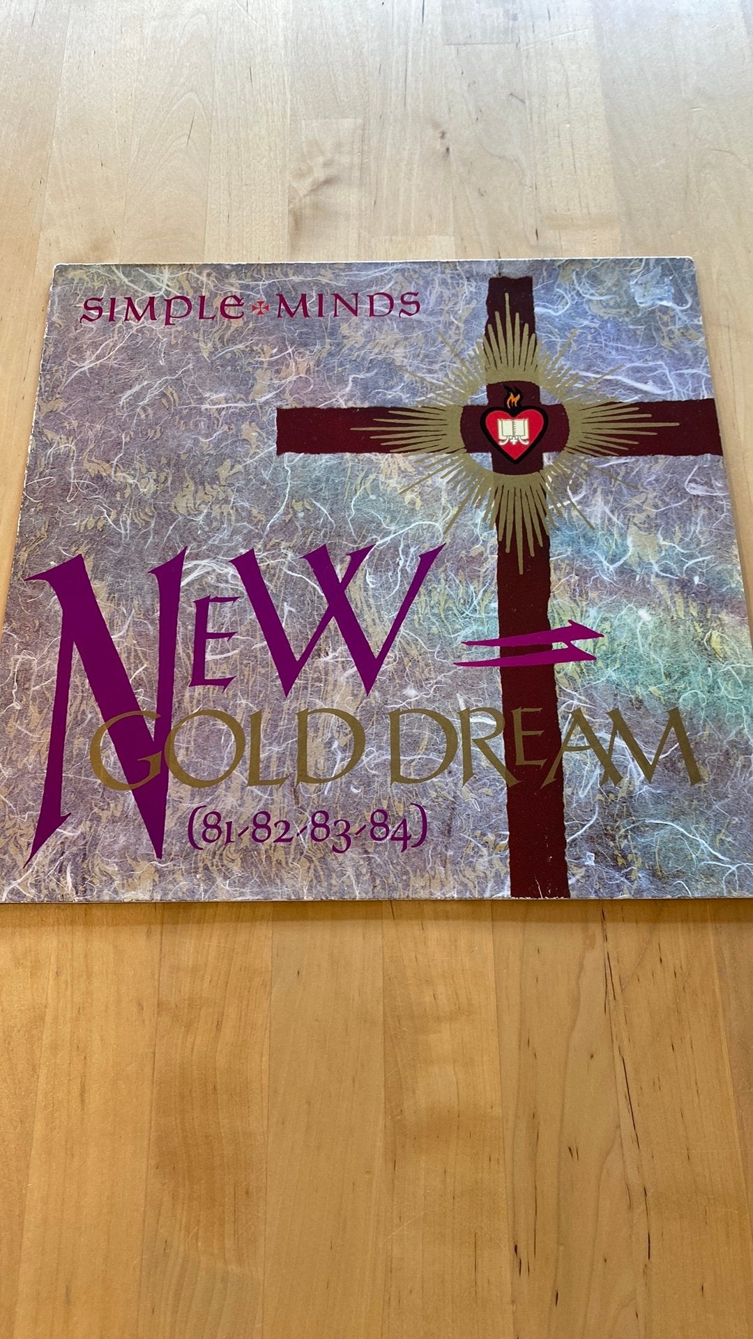 Vinyl lp Simple Minds - New gold dream, Ophalen of Verzenden, Gebruikt, 12 inch