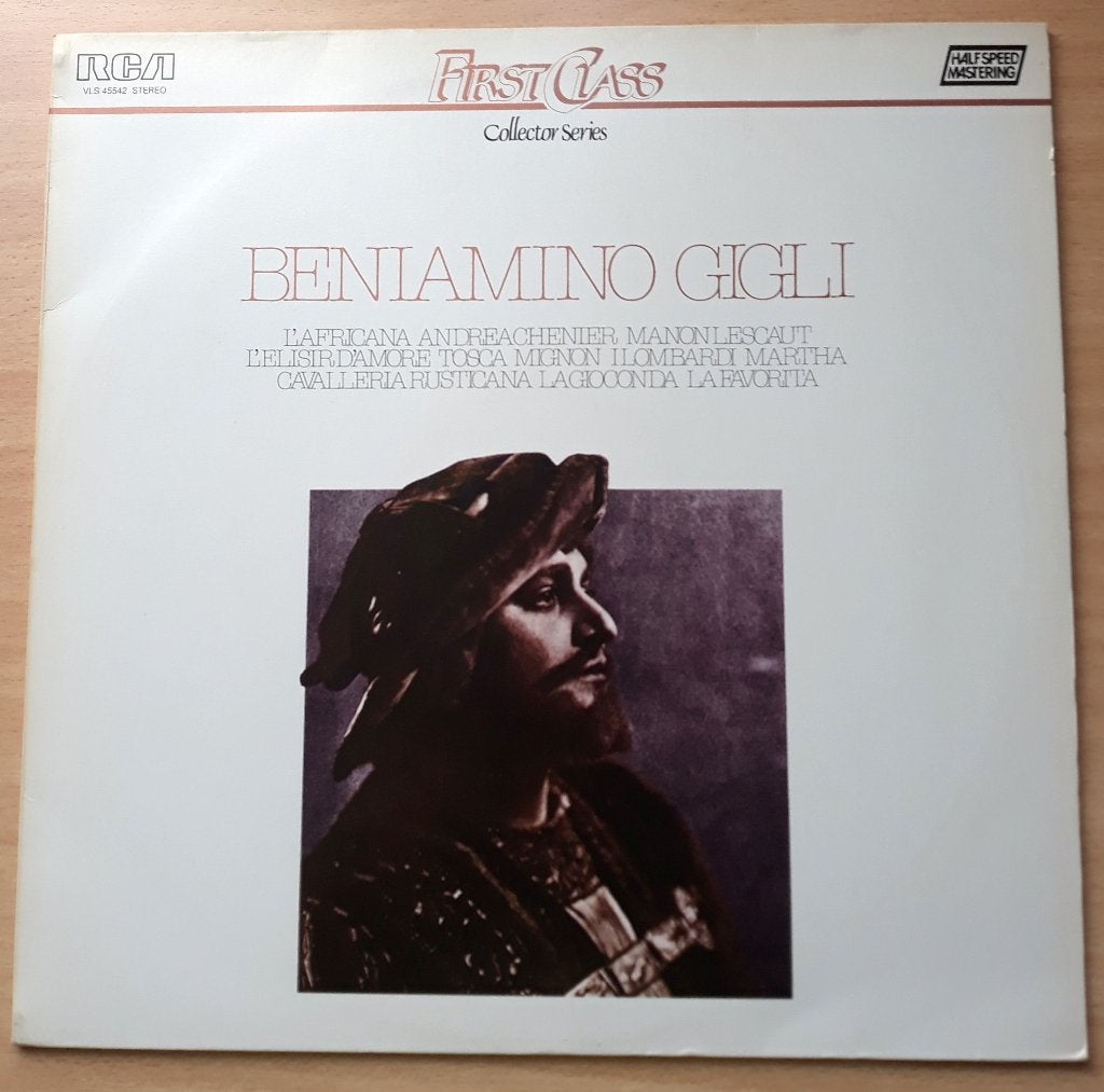 Beniamino Gigli - First Class Collector Series - Nieuwstaat, LP, Opera of Operette, Ophalen of Verzenden, Zo goed als nieuw