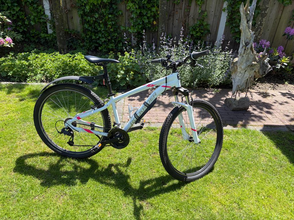 Rockrider ST100 Mountainbike Dames/Meisjes, Gebruikt, Hardtail, Velgrem, 49 tot 53 cm