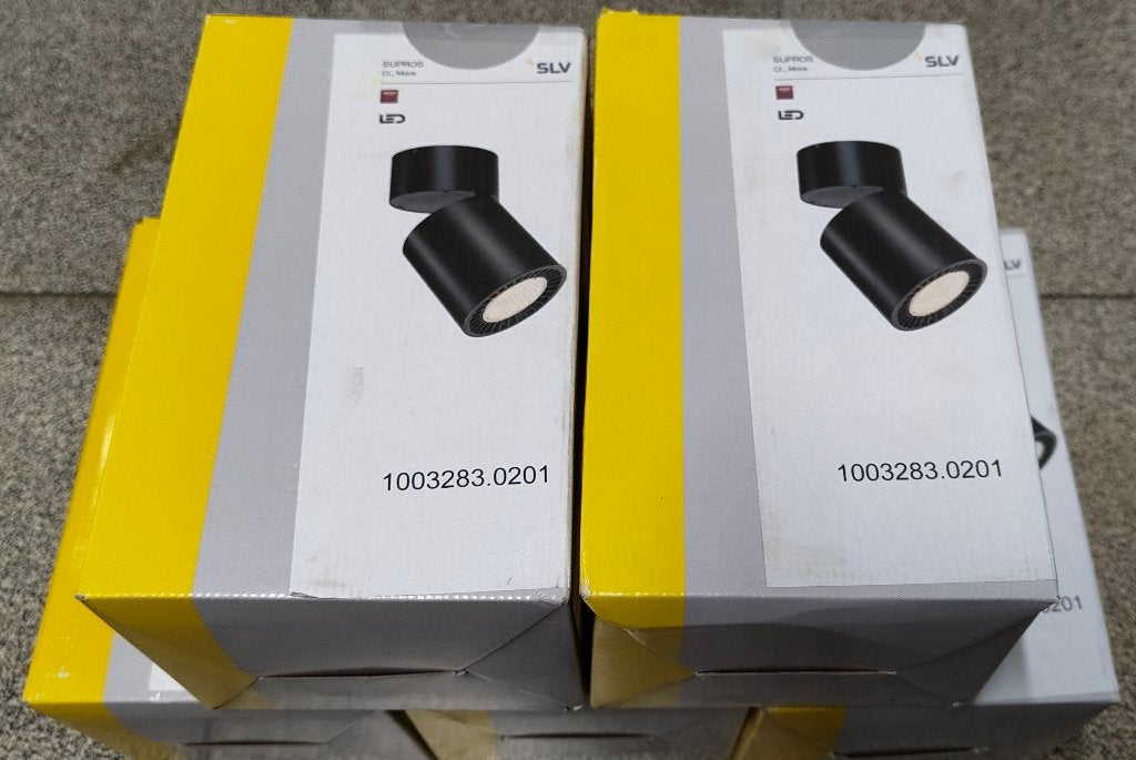 SLV Opbouwspot LED 36w - 3000k - 3380Lm - 50 - Zwart, Huis en Inrichting, Lampen | Spots, Ophalen, Inclusief lichtbron, Opbouwspot