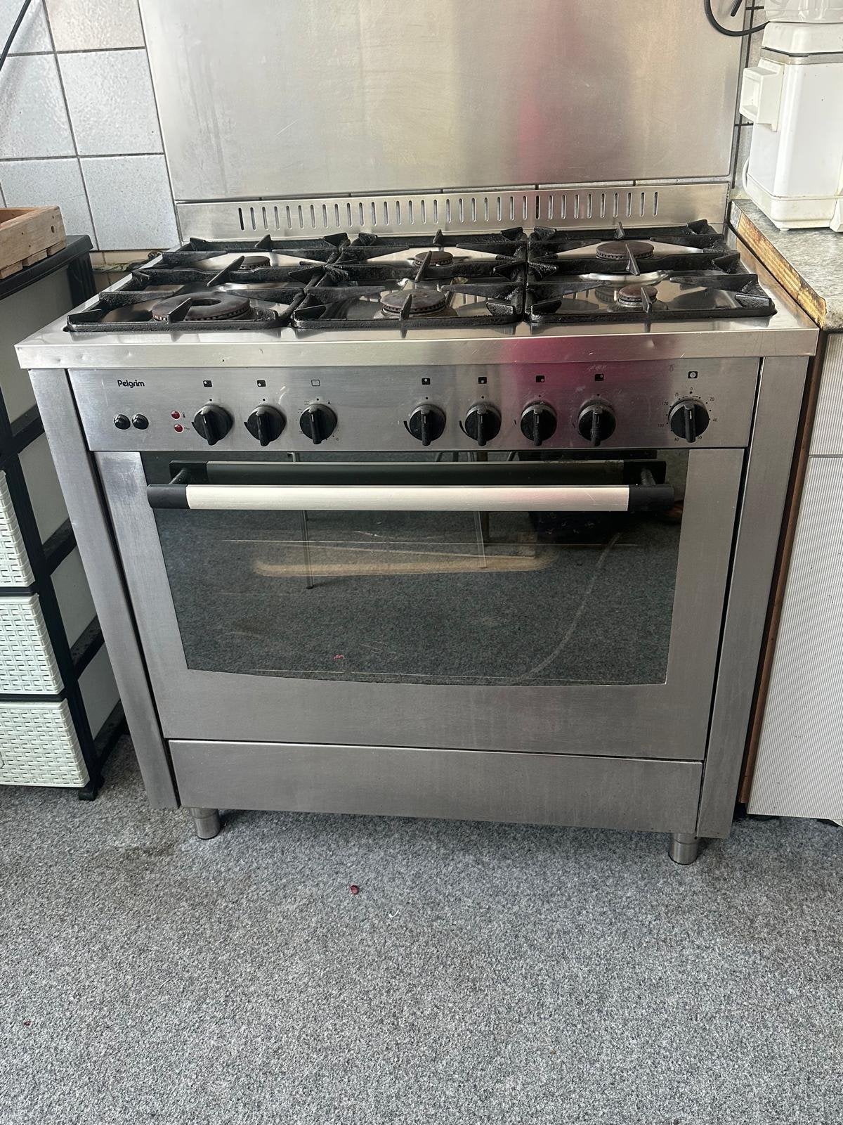 Pelgrim fornuis, Ophalen, Gebruikt, 60 cm of meer, Gas