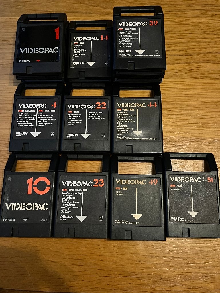 Philips Videopac G7000 – verschillende losse cartridges, Ophalen