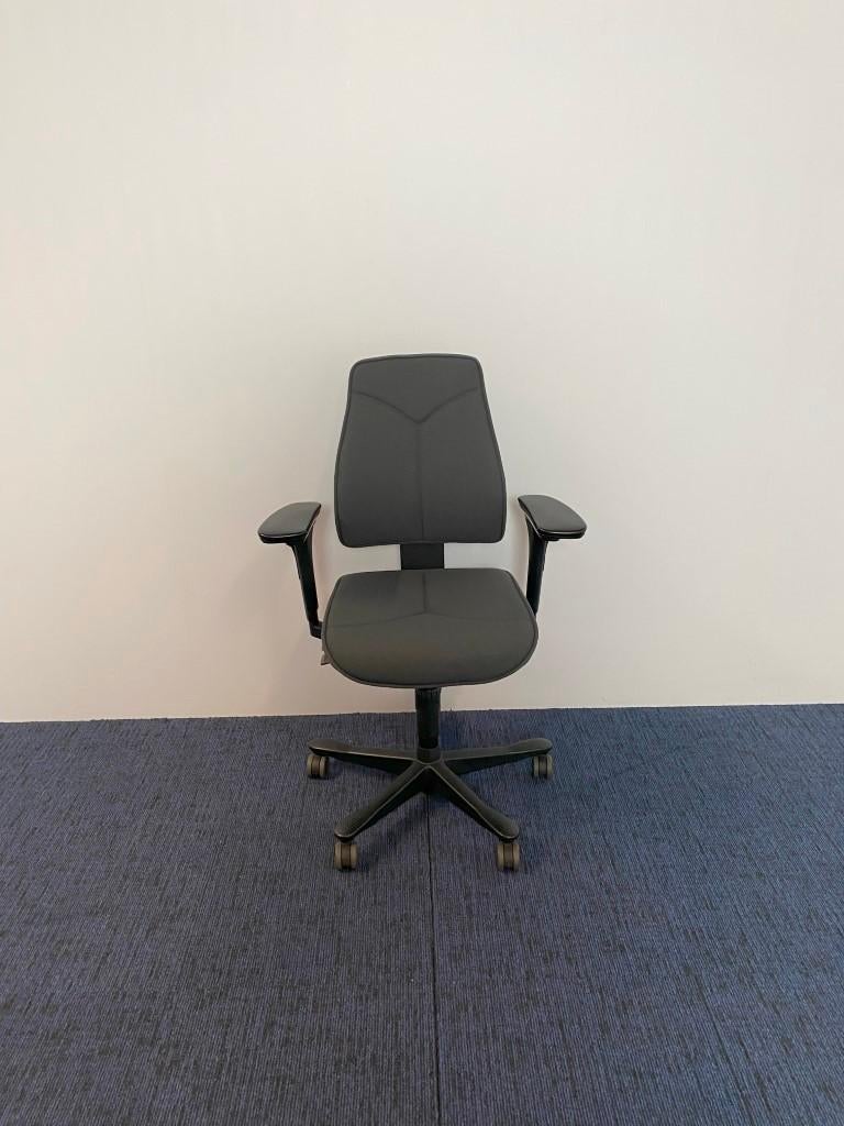 4 x Bureaustoel Kinnarps Freefloat Synchrone 6000/8000, Ophalen, Gebruikt, Grijs, Bureaustoel