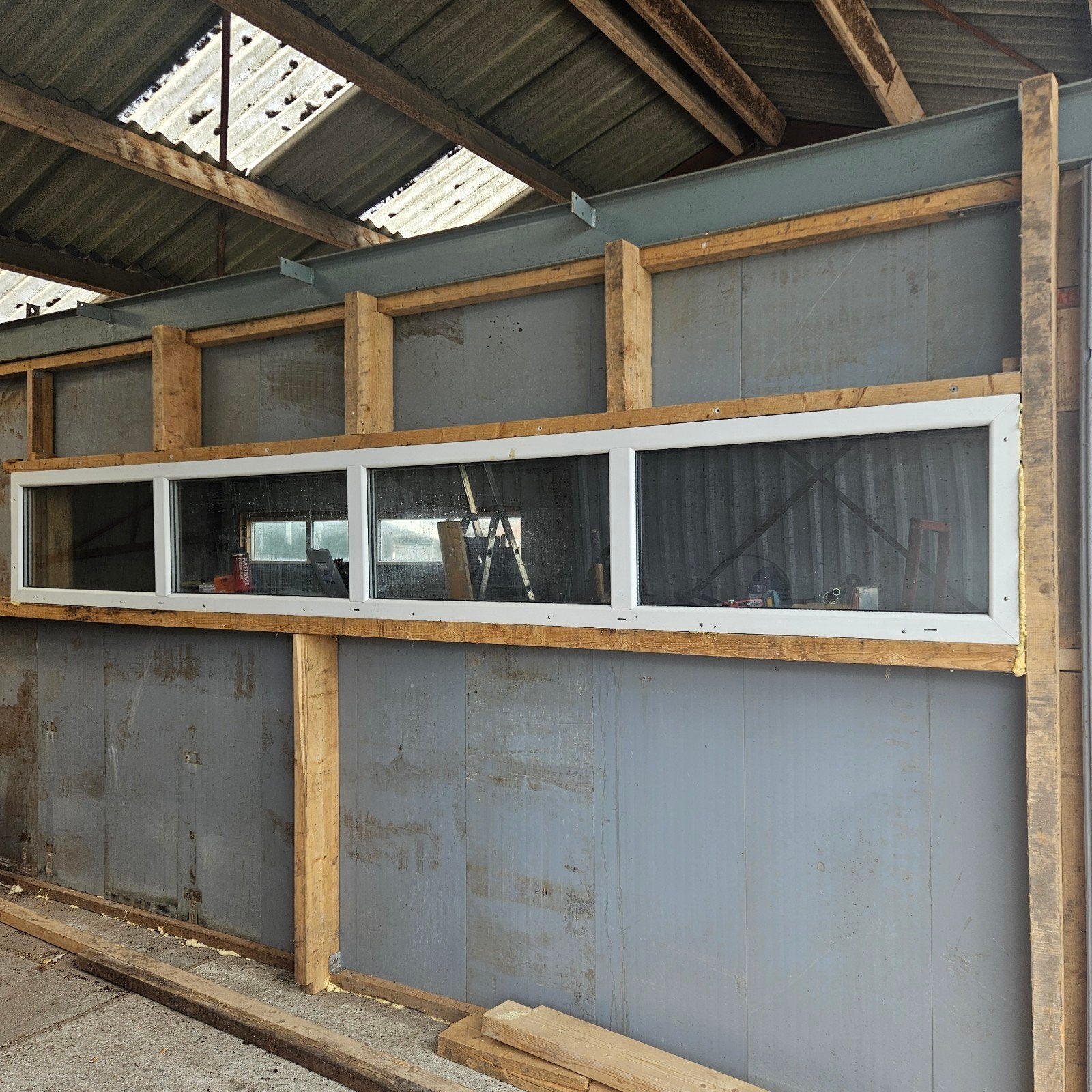 Kunststof kozijnen, Doe-het-zelf en Verbouw, Glas en Ramen, Ophalen, Gebruikt, Minder dan 80 cm, Overige typen