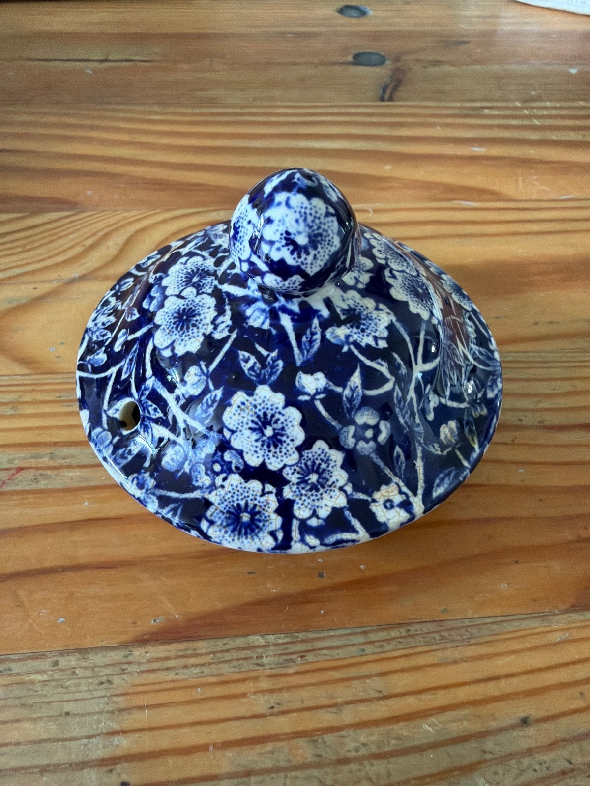 Burleigh staffordhire Calico deksel, Ophalen of Verzenden