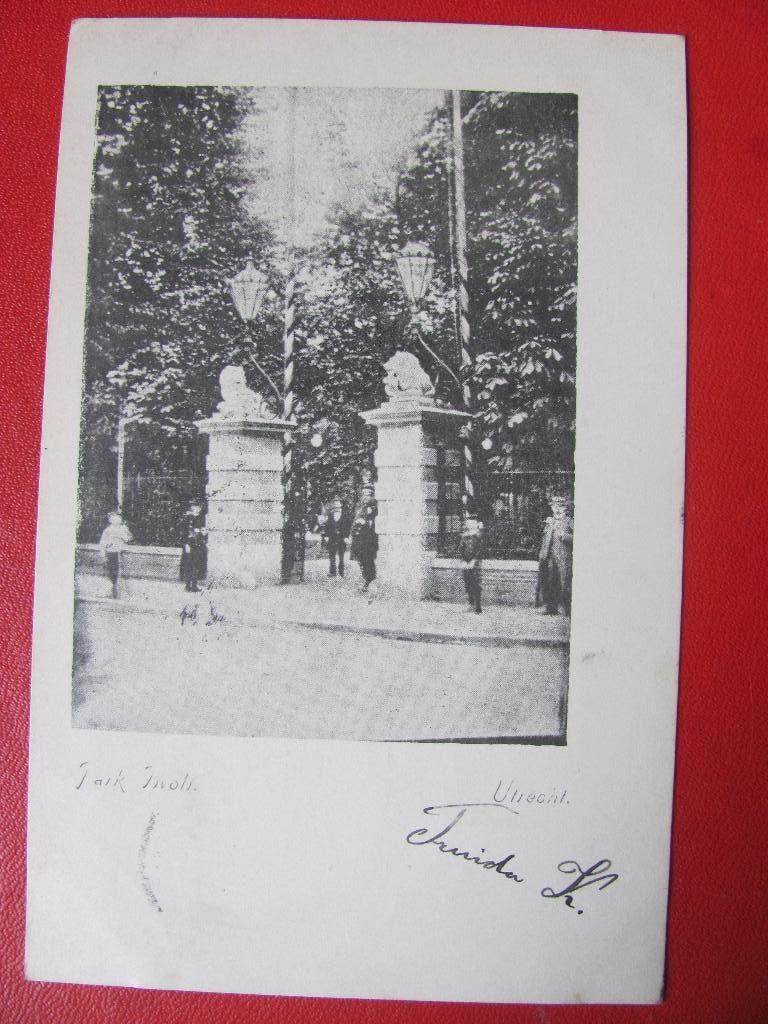 Utrecht 1903 Ingang park Tivoli, Ophalen of Verzenden, Voor 1920, Gelopen, Utrecht