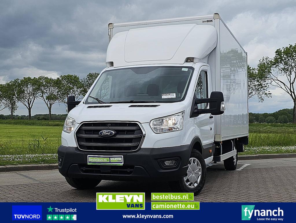FORD TRANSIT 350 schuifzeil ac euro6, Auto's, Gebruikt, Euro 6, 129 pk, Wit