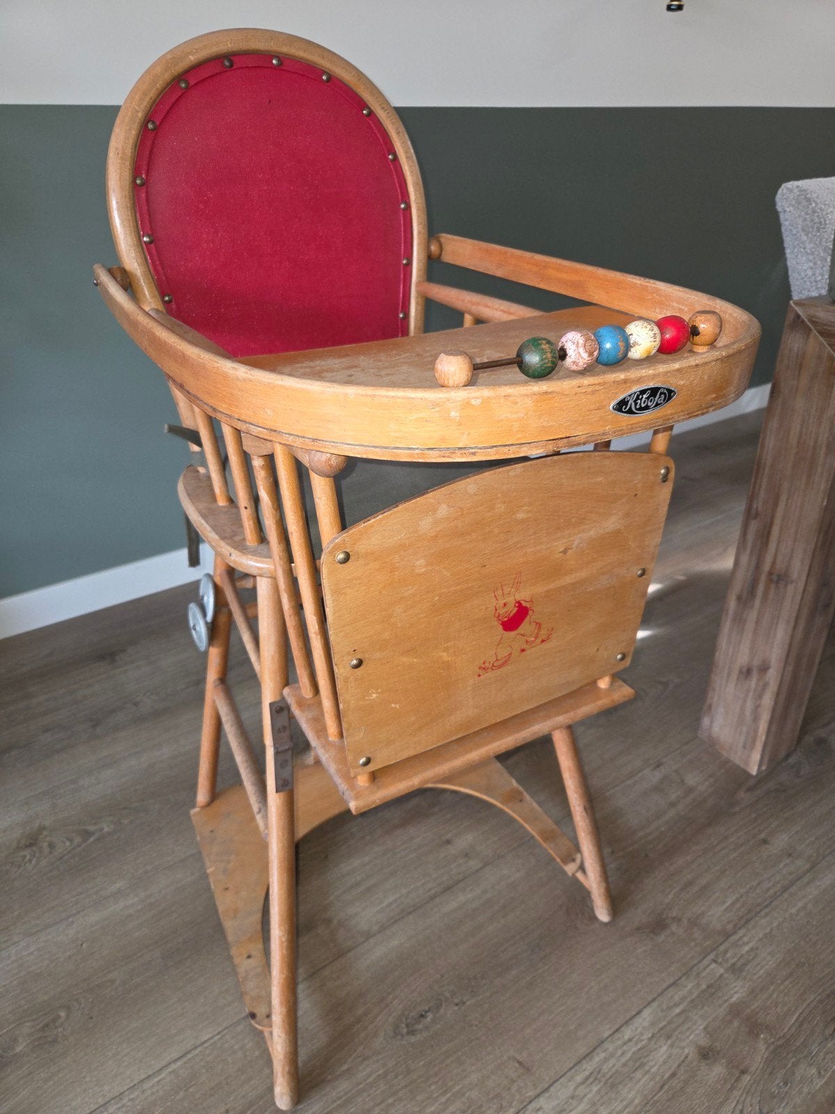 Vintage Kibofa kinderstoel - Houten meegroeistoel, Kinderen en Baby's, Ophalen, Gebruikt, Overige typen