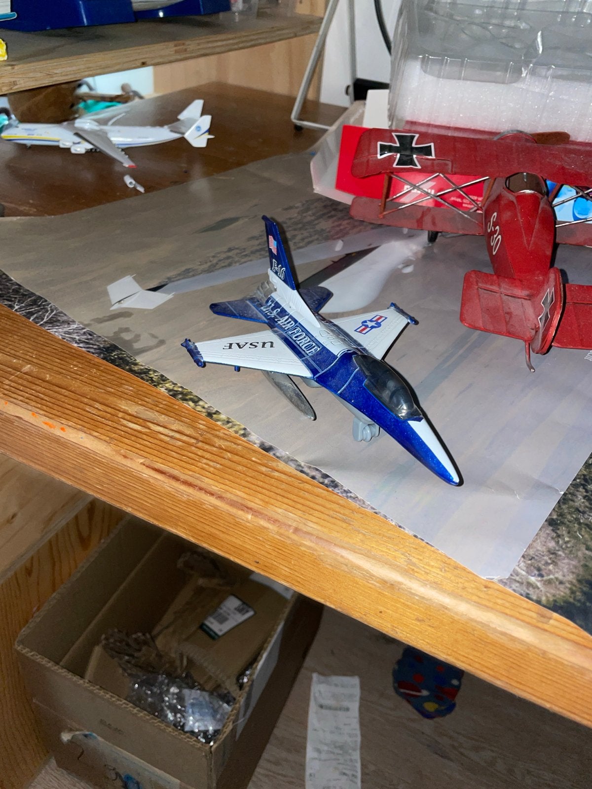 Modelvliegtuig F-16 USAF, Overige merken, Gebruikt, Ophalen of Verzenden, Groter dan 1:72