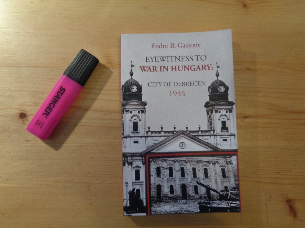 Endre B. Gastony - Eyewitness to war in Hungary., Zo goed als nieuw, Landmacht, Endre B. Gastony, Ophalen