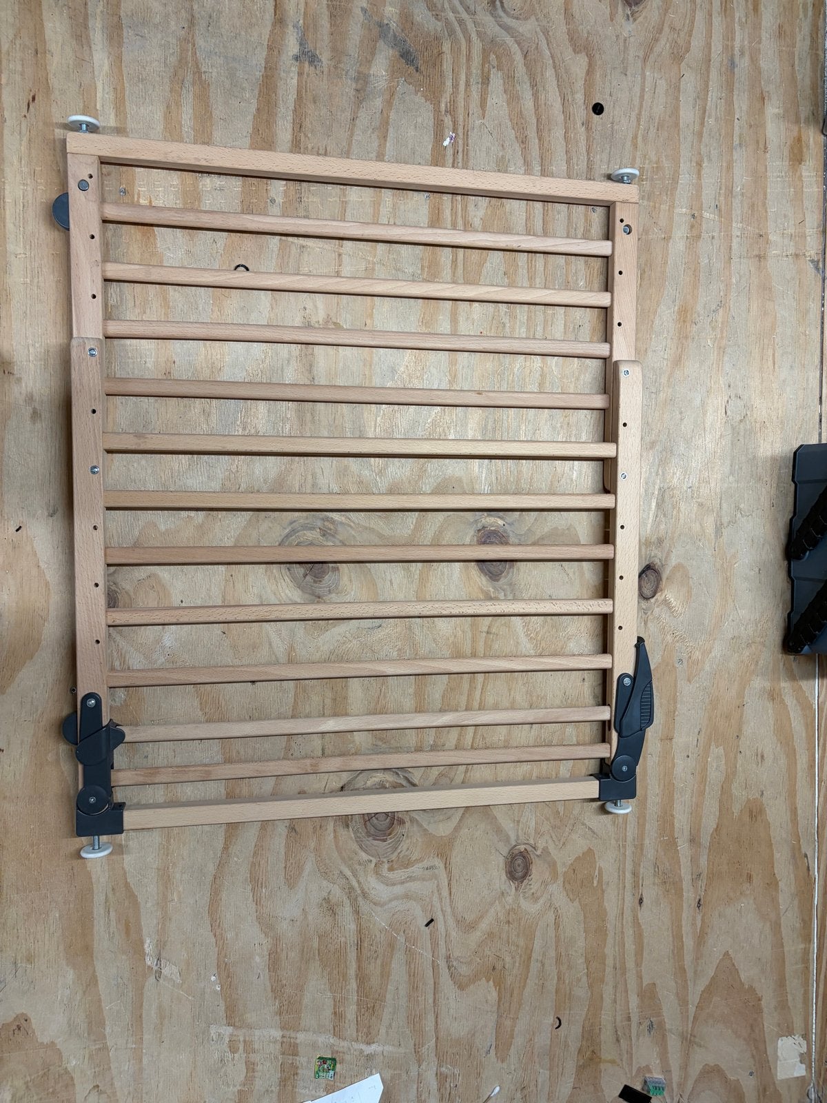 Houten traphekje., Ophalen, Gebruikt, 100 tot 115 cm, Schroefhekje