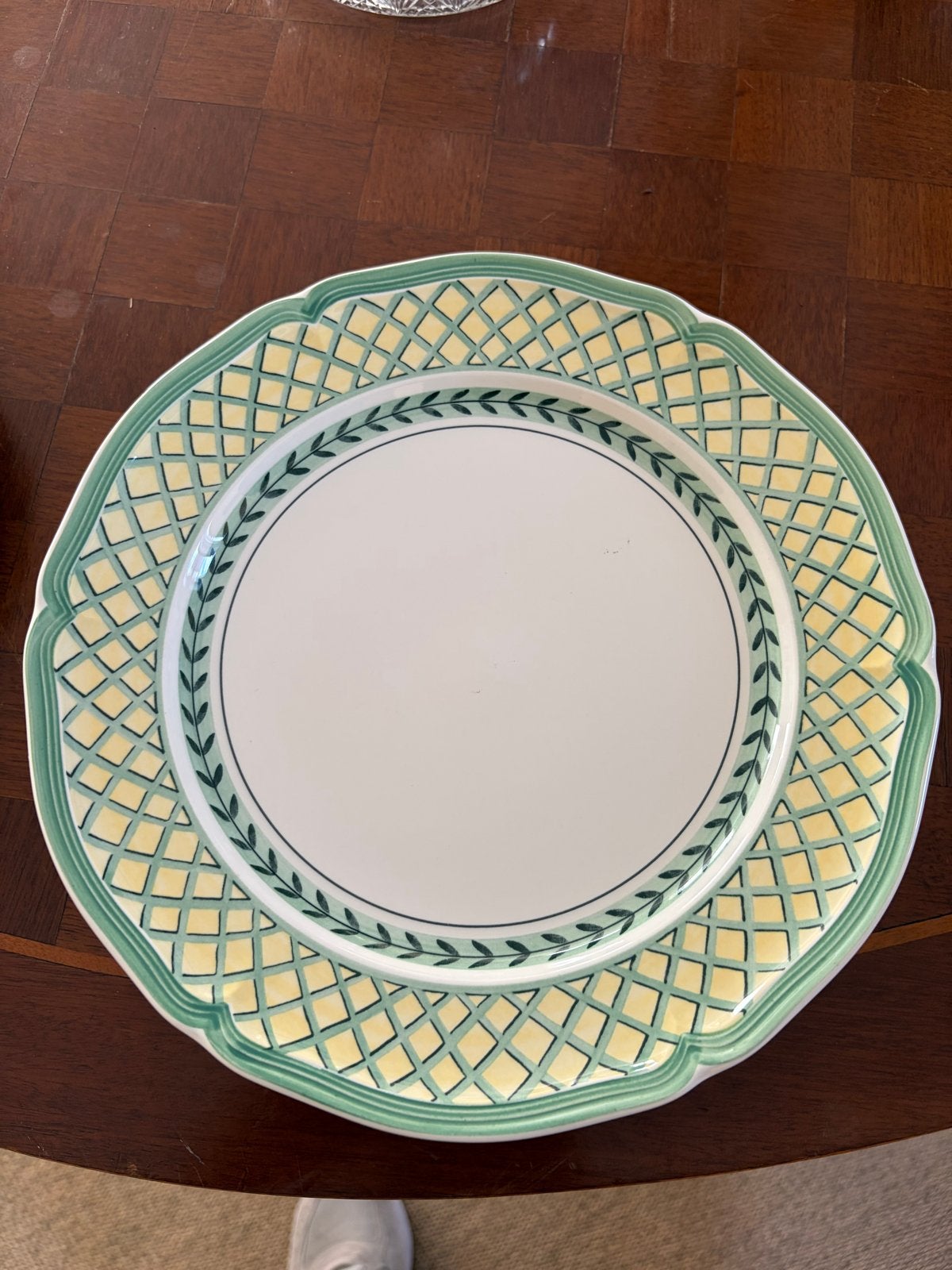 6x Villeroy & Boch French Garden Orange Borden 26,5 cm, Ophalen, Zo goed als nieuw, Bord(en), Porselein