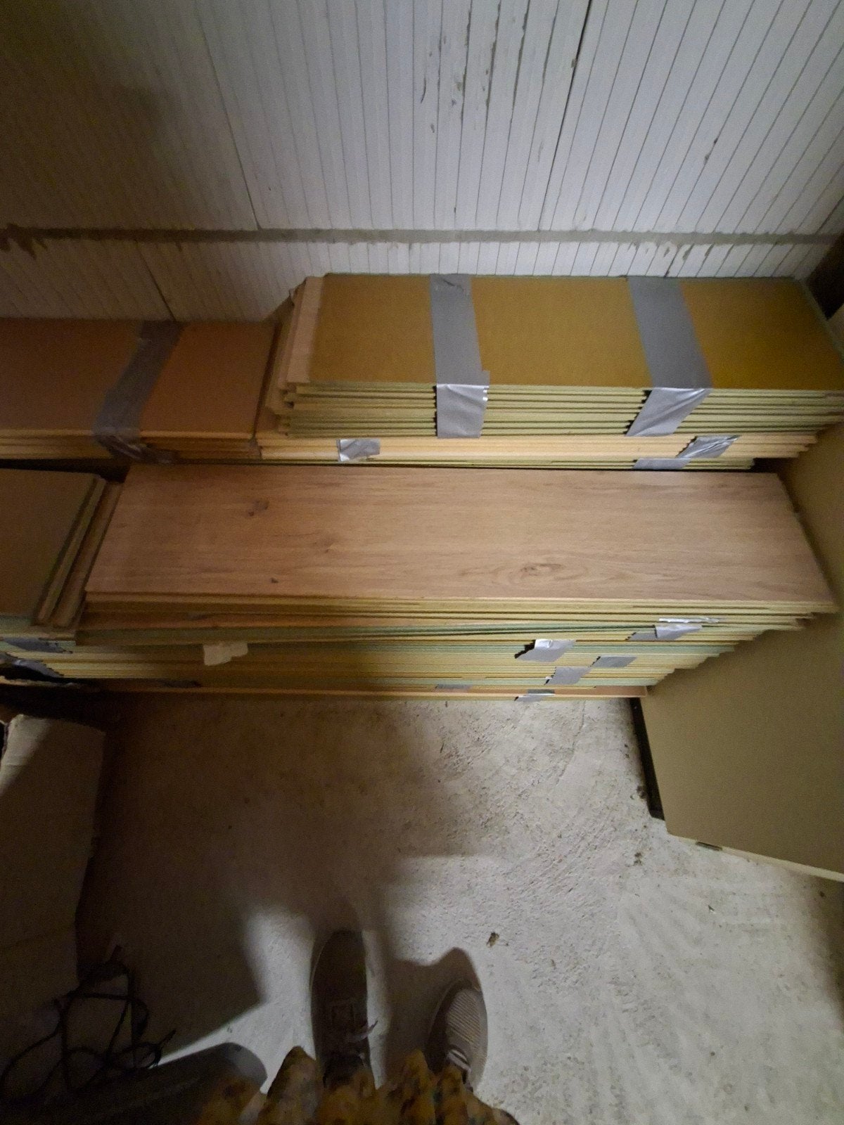 Te koop net klik laminaat licht eiken, Ophalen, 50 tot 150 cm, 10 m² of meer, 10 tot 30 cm