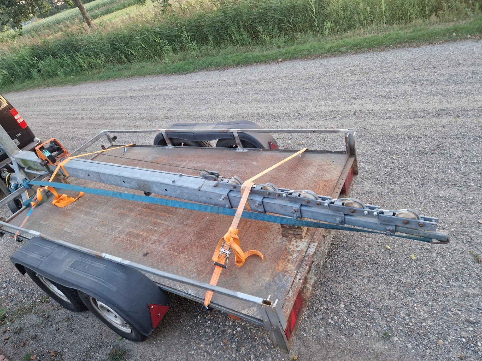 Zendmast gegalvaniseerd 6x3 meter, Ophalen, Zo goed als nieuw, Mast
