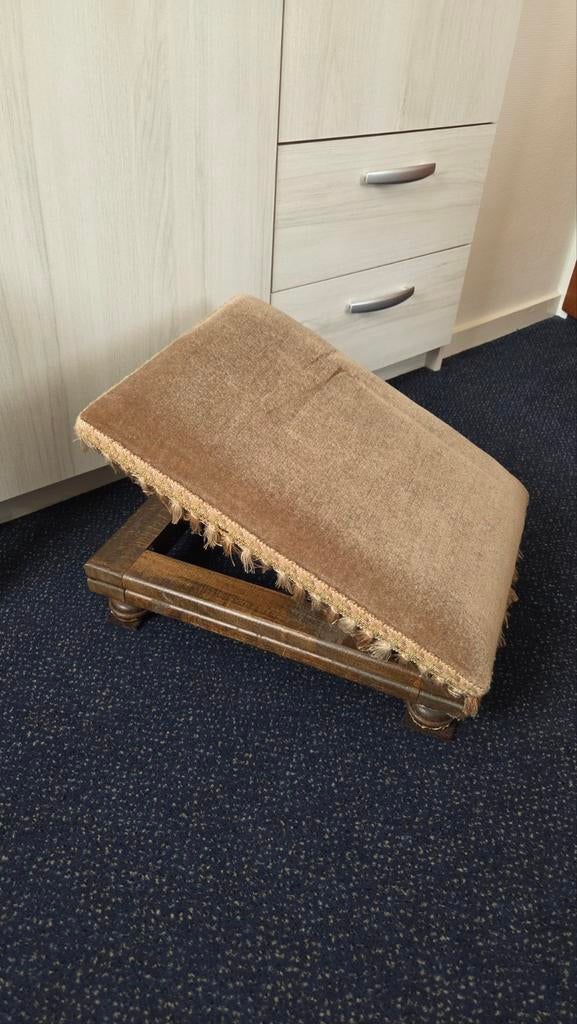 Vintage verstelbare voetenbank, Ophalen, Rechthoekig, Minder dan 50 cm