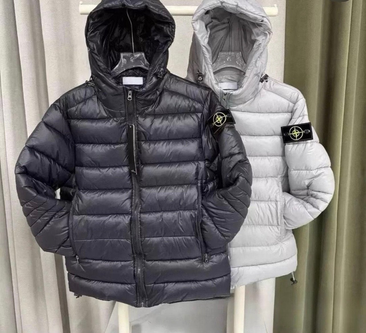 Stone Island Puffer Jas - Zwart & Grijs, Ophalen of Verzenden, Nieuw, Overige maten, Zwart