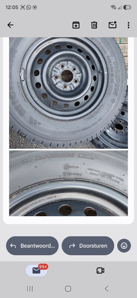 Winterbanden Citroën C4 Aircross, Auto-onderdelen, Ophalen, Gebruikt, 16 inch, Overige