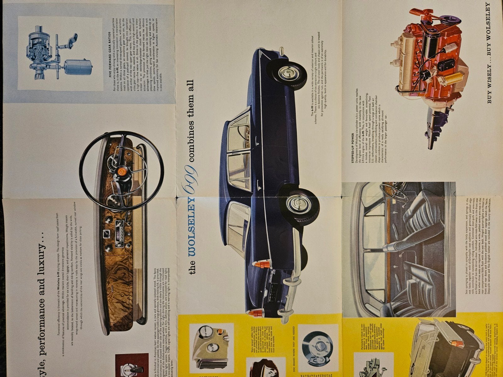 Brochure Wolseley 6-99 1959, Ophalen of Verzenden, Zo goed als nieuw, Overige merken