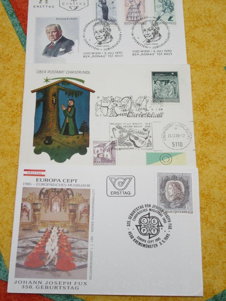 Herdenkings/ansichtkaarten/enveloppe  Oostenrijk, Postzegels en Munten, Ophalen of Verzenden, Onbeschreven, Europa