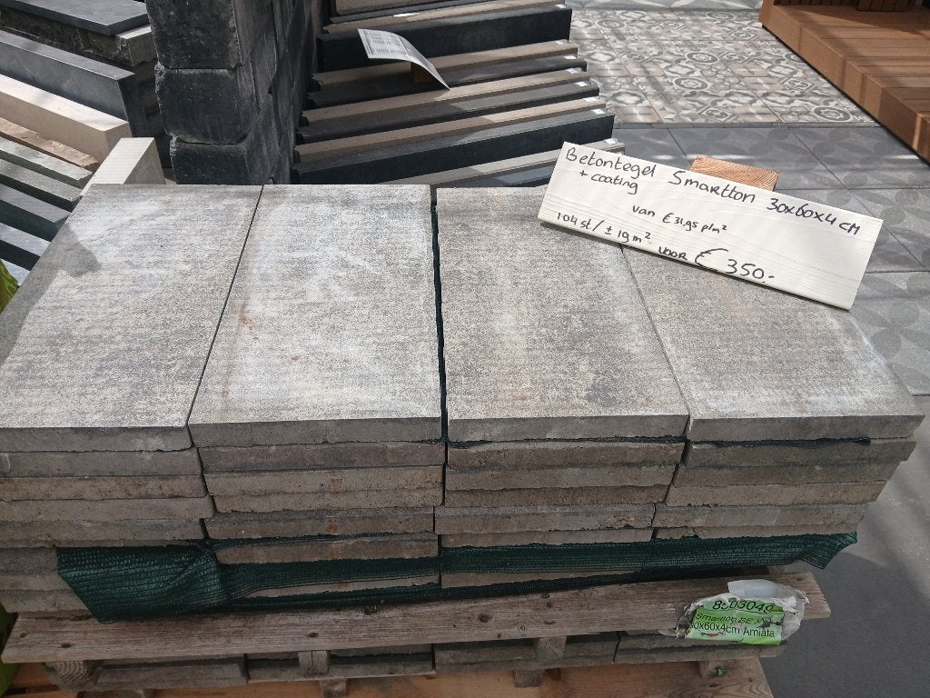 Betontegels gecoat, Tuin en Terras, Ophalen, Nieuw, 10 m² of meer, Beton
