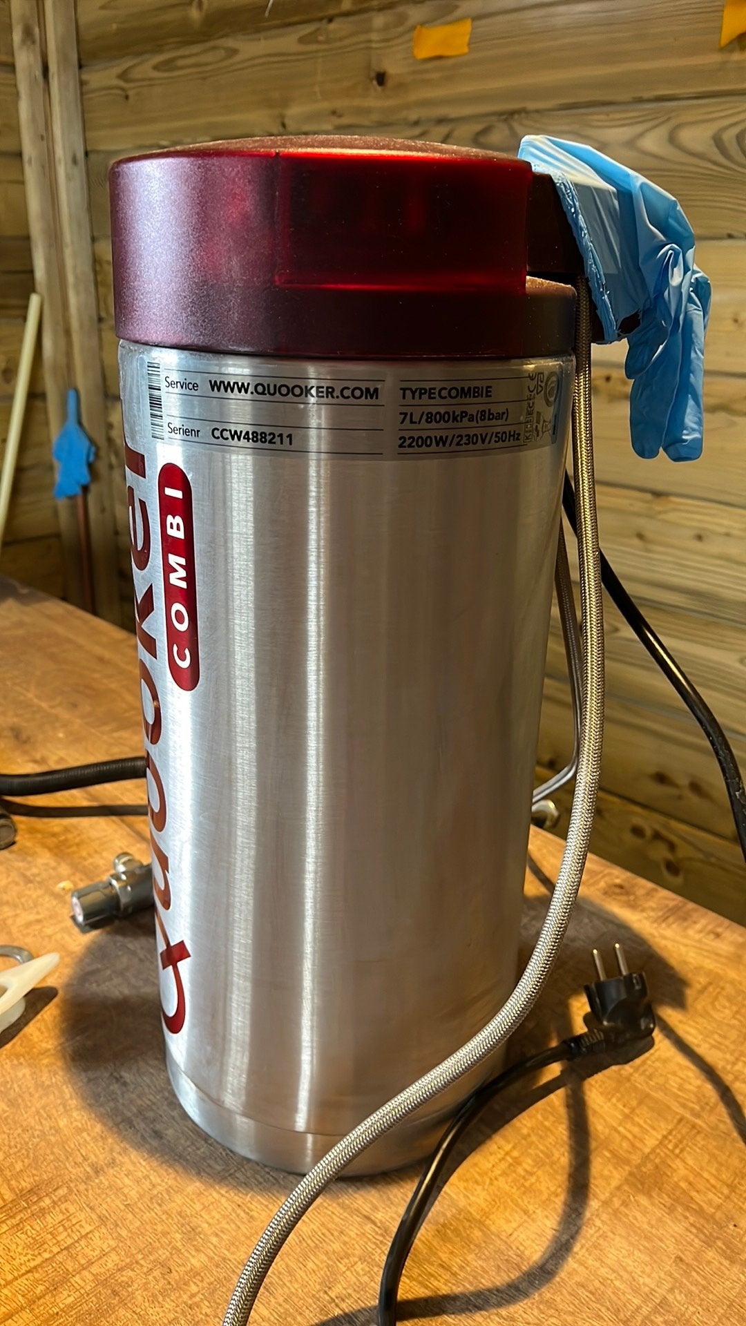 Complete Quooker Flex RVS  COMBI reservoir 7L (CUBE-ready), Ophalen, Zo goed als nieuw