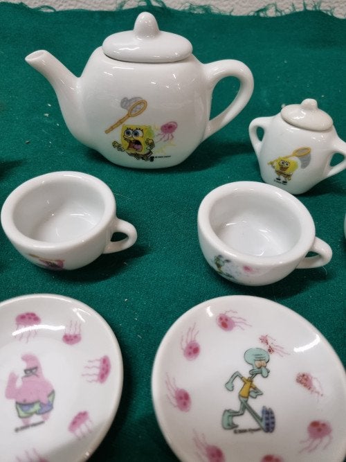 Mini servies spongbob, Ophalen of Verzenden