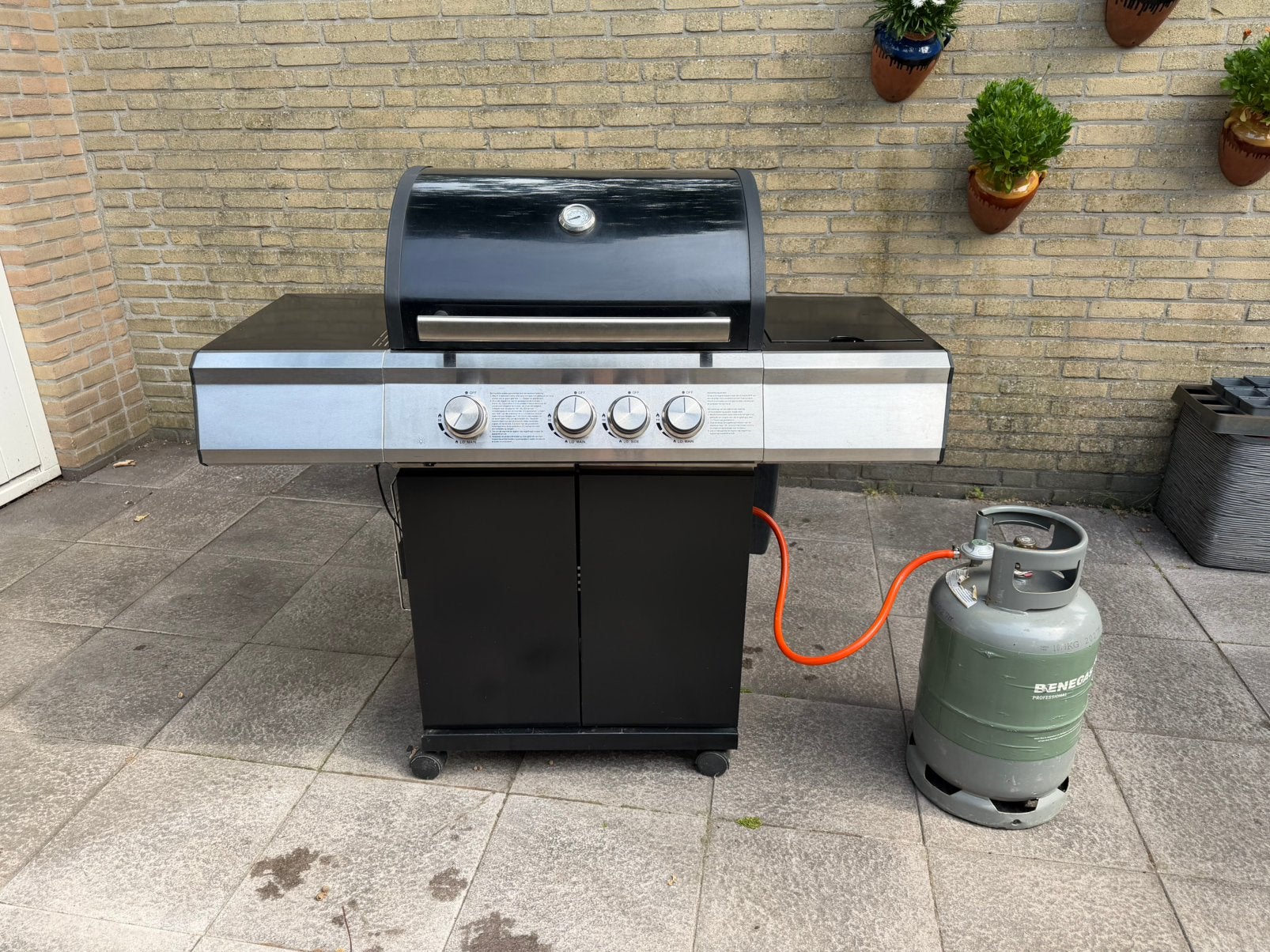 Gasbarbecue met 3 branders en zijpitje,Tarrington House, Ophalen, Gebruikt
