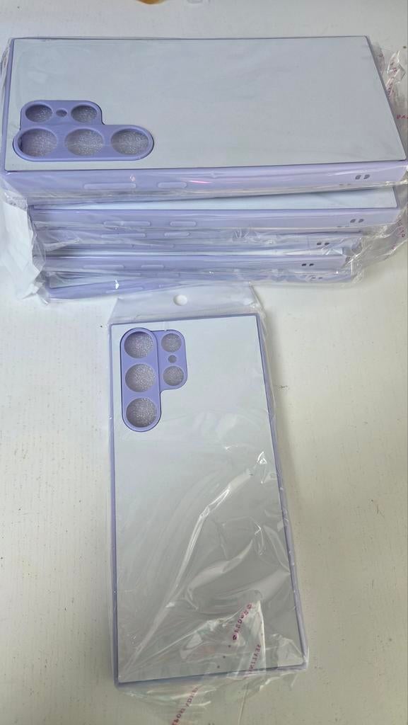 9x Sublimatie Hoesjes Samsung S23 Ultra – Nieuw | lila, Ophalen of Verzenden, Nieuw