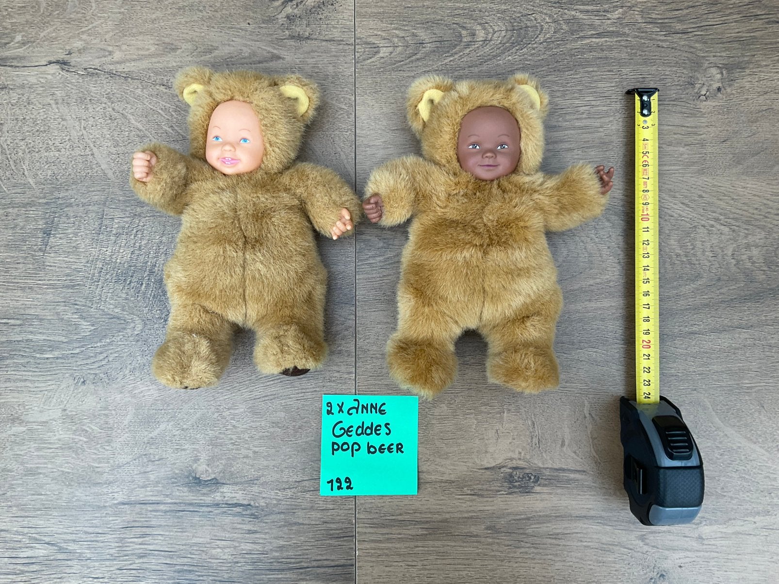 2 nieuwe zgan Anne Geddes baby poppen beertjes, Verzamelen, Poppen, Ophalen, Nieuw, Babypop