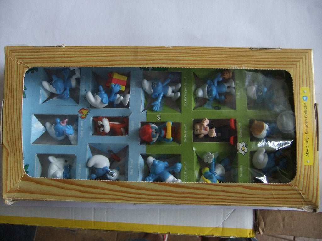 verzameldoos  smurfen, Verzenden, Gebruikt, Verschillende Smurfen