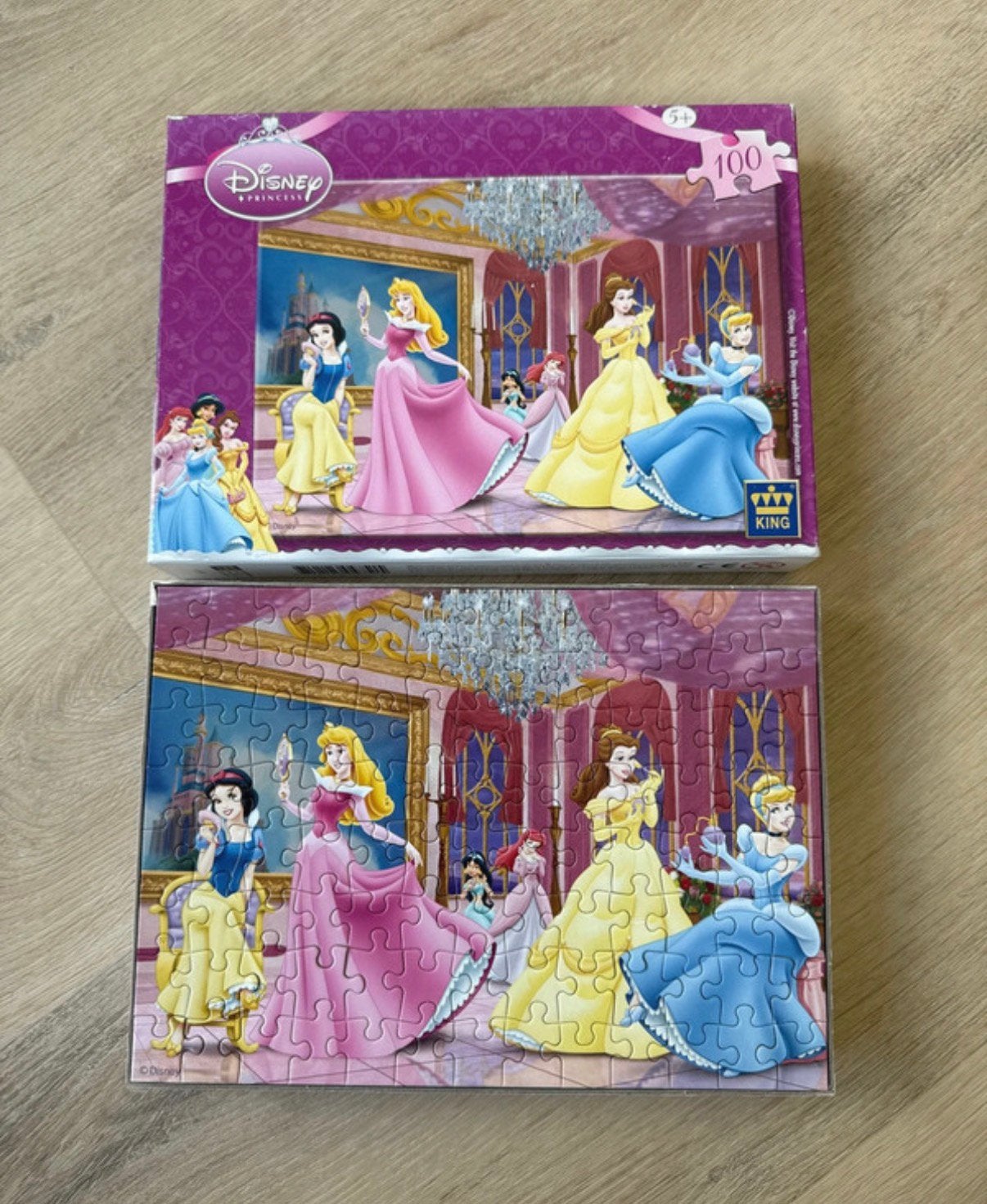 Disney prinsessen puzzel 100 stukjes, Ophalen of Verzenden, Meer dan 50 stukjes, Zo goed als nieuw, 6 jaar of ouder