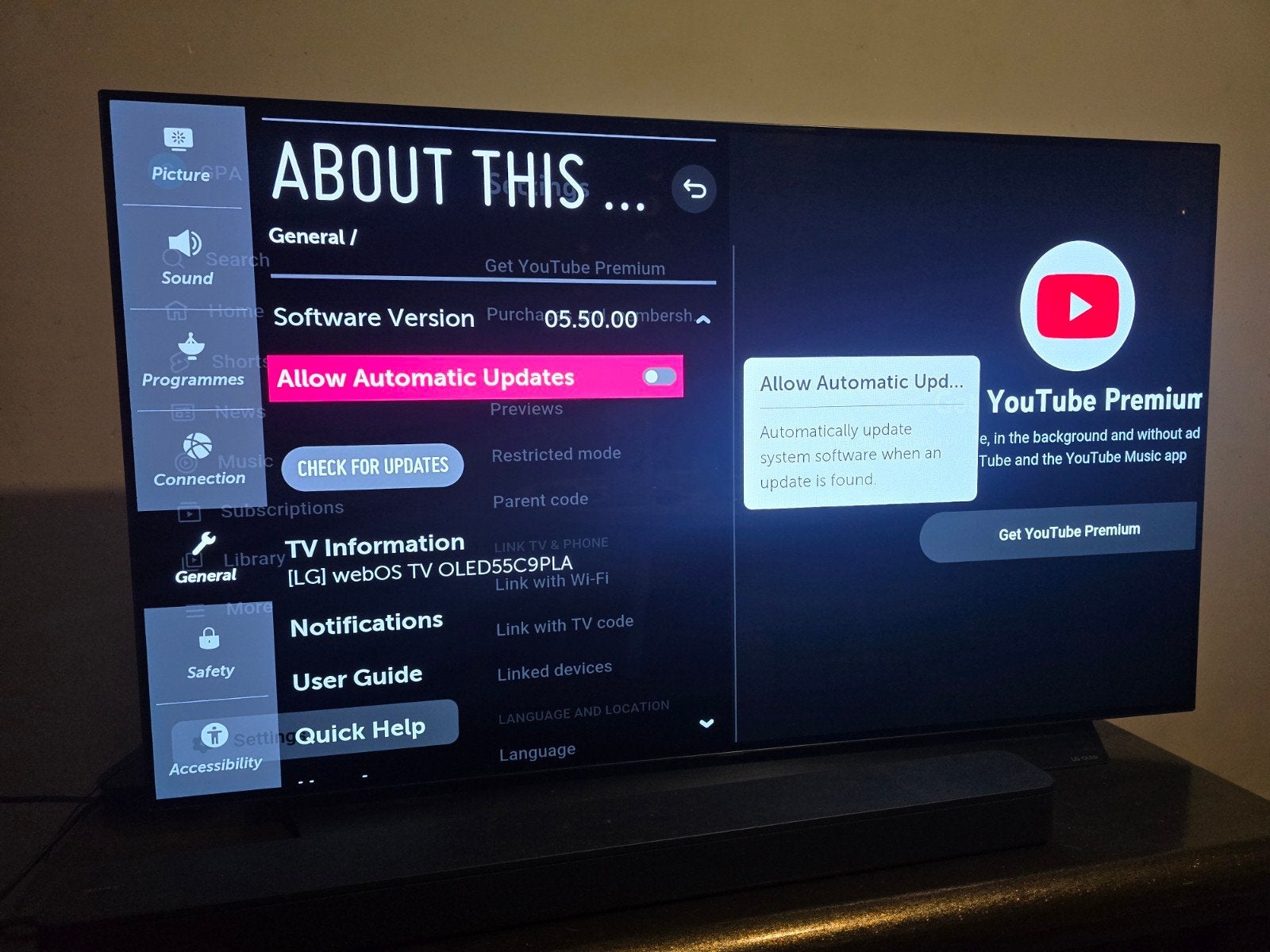 LG OLED 55 inch C9 - Goedwerkend, geen burn-ins, Audio, Tv en Foto, Televisies, Ophalen, Zo goed als nieuw, 100 cm of meer, 4k (UHD)