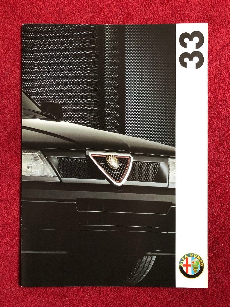 Alfa Romeo 33 1992 folder (8p.), Alfa Romeo, Nieuw, Ophalen of Verzenden, Alfa Romeo