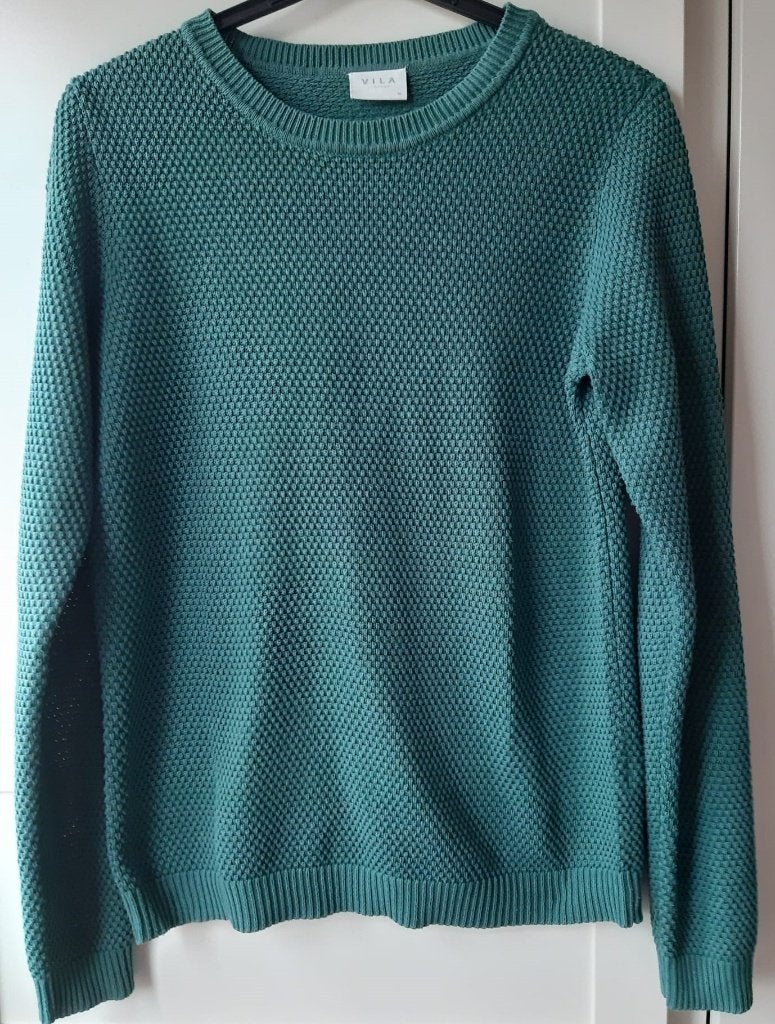 Groene fijn gebreide trui Vila maat M, Maat 38/40 (M), Vila, Nieuw, Ophalen of Verzenden