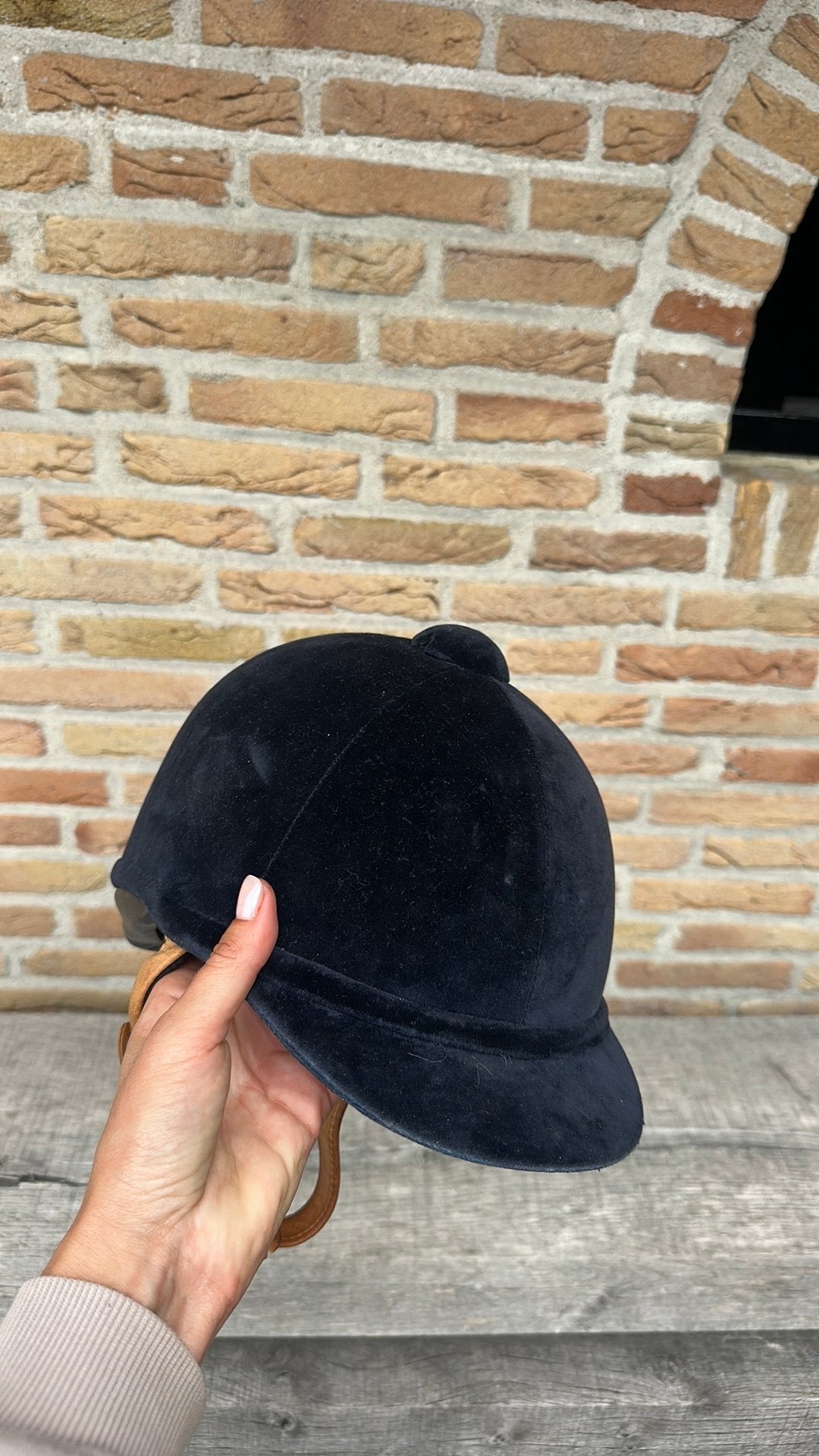 Tk: Charles Owen cap dobkerblauw, maat 59, Ophalen of Verzenden, Dressuur