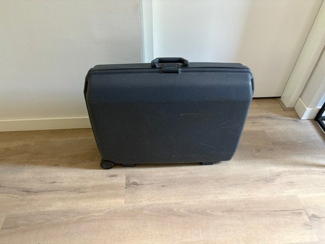 Samsonite Reiskoffer - Hard Shell - Staalblauw, Gebruikt, Hard kunststof, 70 cm of meer, 55 cm of meer