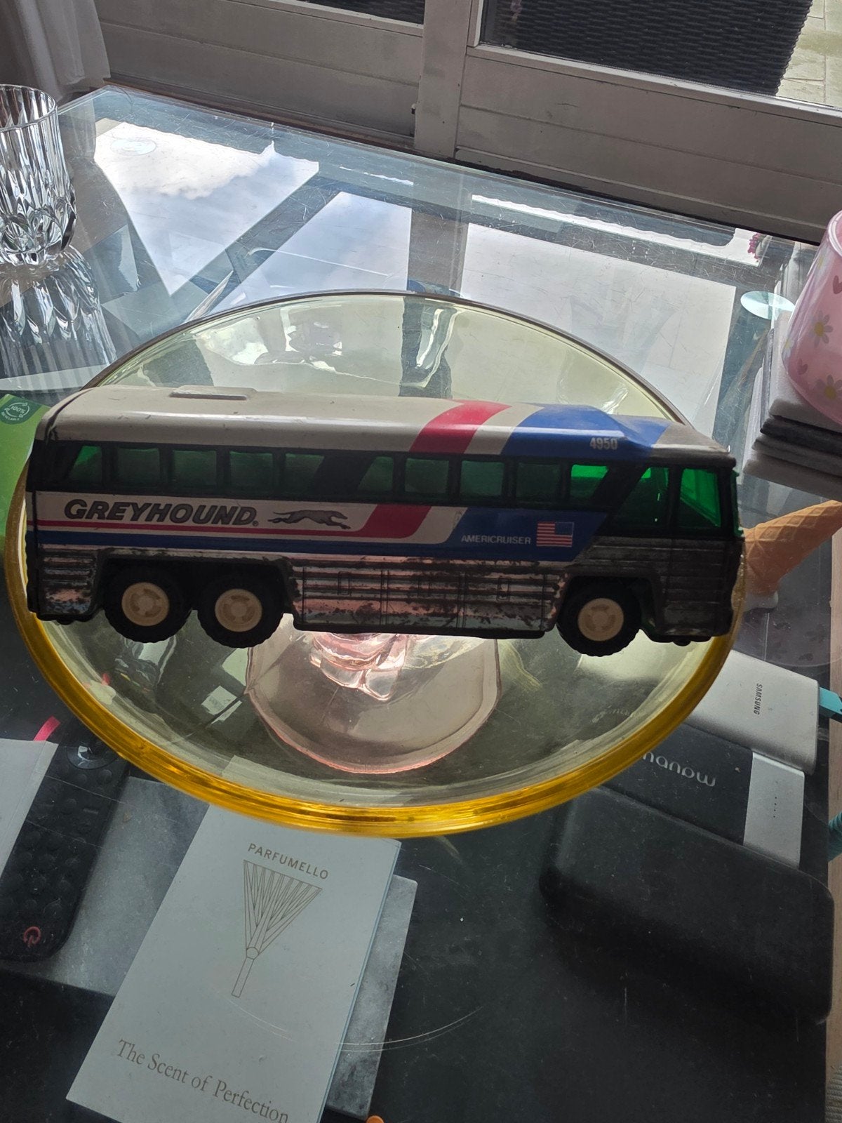 Vintage 1979 Buddy L Greyhound Bus Americruiser 4950, Overige merken, Gebruikt, Groter dan 1:32, Ophalen of Verzenden