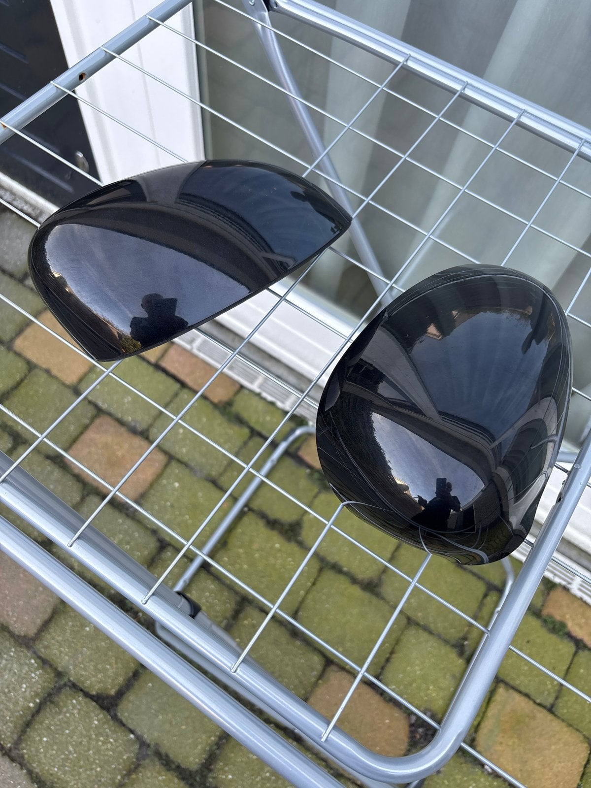 Spiegelkappen voor Fiat 500 - Glanzend Zwart 2015 tm 2018, Ophalen of Verzenden, Gebruikt, Fiat