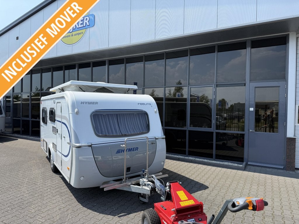 Eriba Feeling 430 Langslaper # Aparte bedden 200cm WC + Zit, Caravans en Kamperen, Standaardzit, Lengtebed, Bedrijf, Schokbreker
