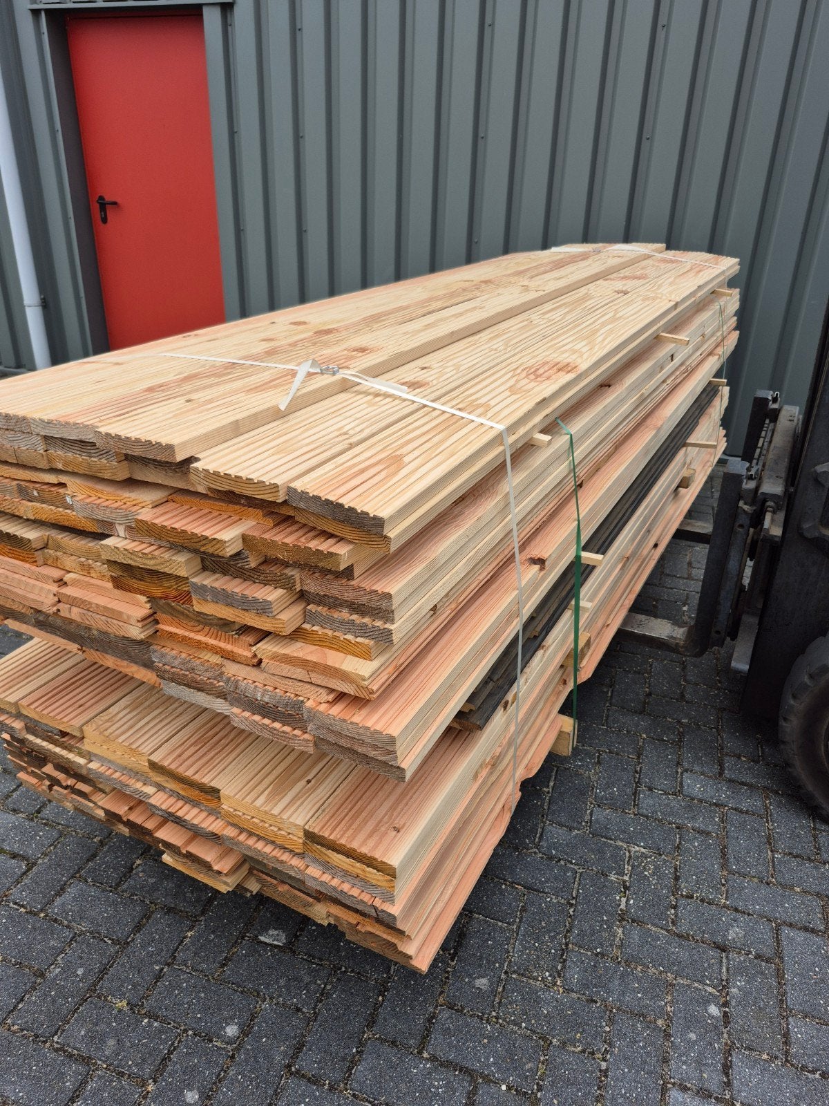 Pakket mix hout douglas en eiken 2 m3, Ophalen of Verzenden, Nieuw, 250 cm of meer, Planken
