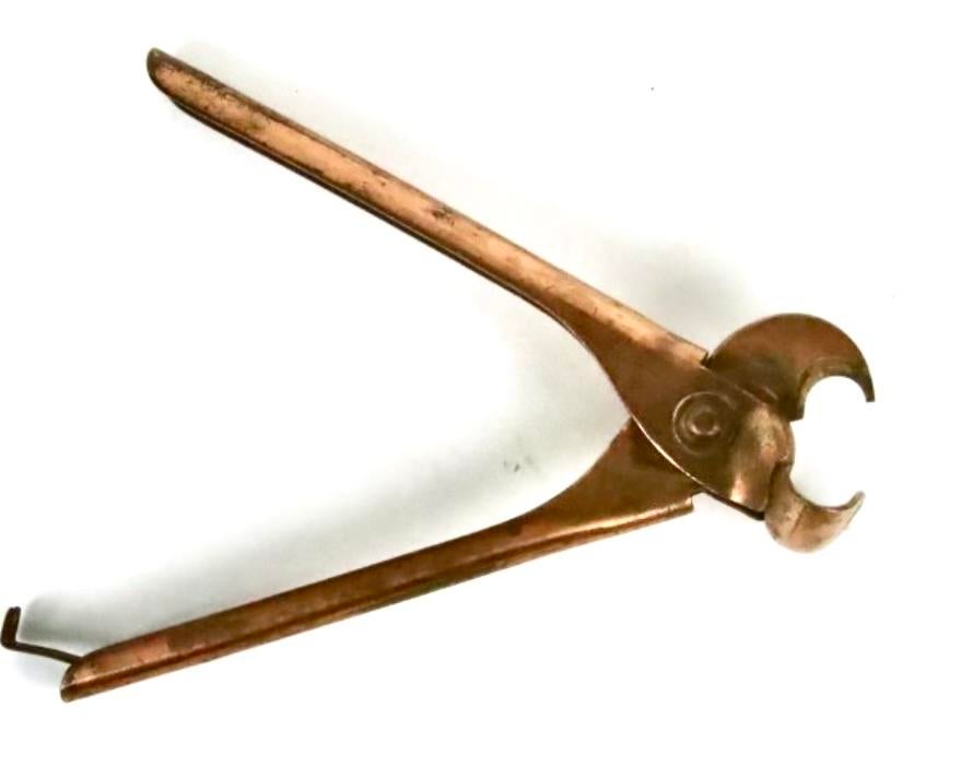 Antieke koperen #PIJPBUIGER vonkvrij #Koper, Ophalen of Verzenden